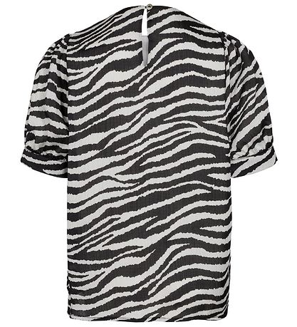 Petit by Sofie Schnoor T-shirt - Sort/Hvid m. Zebraprint