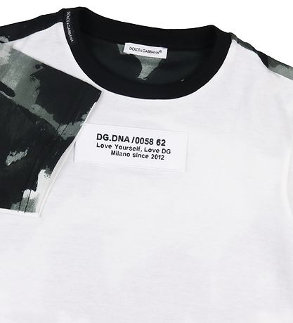 Dolce & Gabbana T-shirt - Hvid/Gr Camouflage