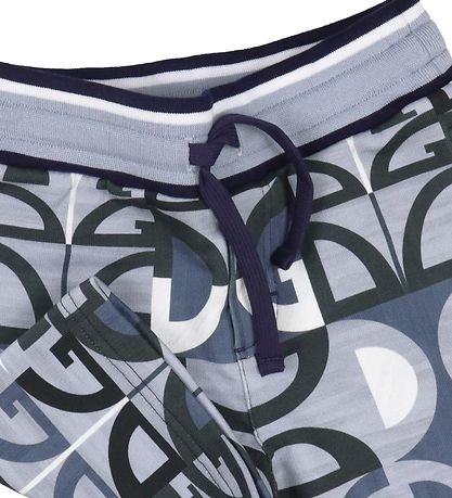 Dolce & Gabbana Sweatshorts - Grå/Blå m. Logoer