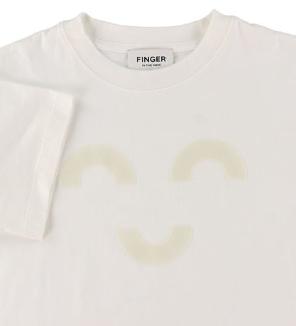 Finger In The Nose T-shirt - King - Off White Macaroni m. Ansigt