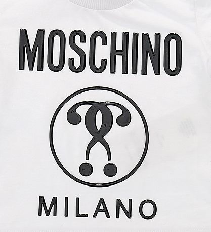 Moschino St - T-shirt/Shorts - Hvid/Grmeleret