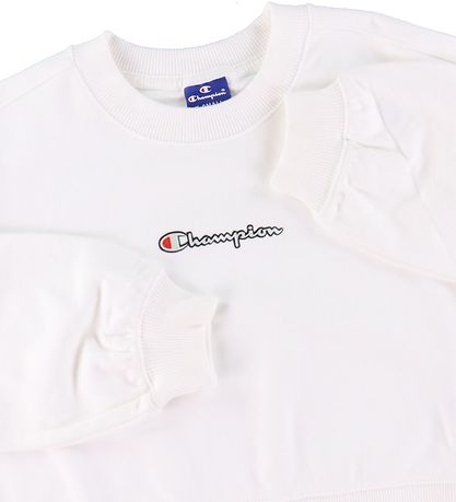 Champion Fashion Sweatshirt - Cropped - Hvid m. Logo
