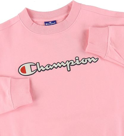 Champion Fashion Sweatshirt - Rosa m. Logo