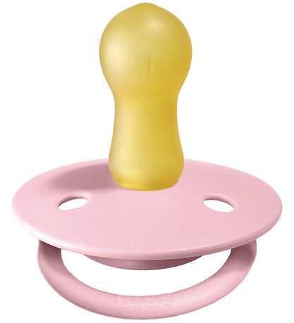BIBS De Lux Sutter - Str. 2 - 2-pak - Rund - Ivory/Baby Pink