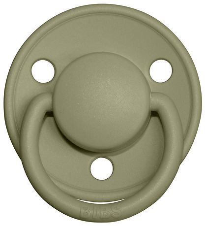 BIBS De Lux Sutter - Onesize - 2-pak - Rund - Honey Bee/Olive