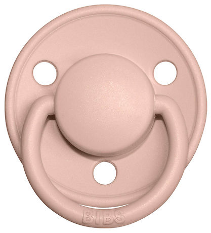 BIBS De Lux Sutter - Onesize - 2-pak - Rund - Ivory/Blush