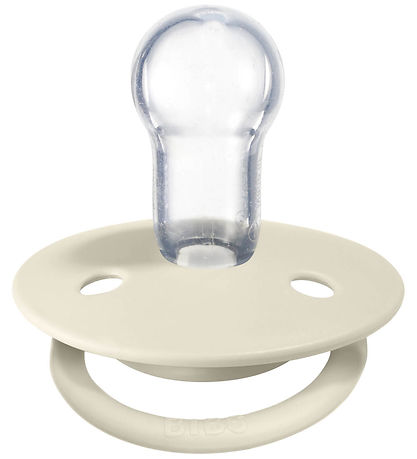 BIBS De Lux Sutter - Onesize - 2-pak - Rund- Ivory/Sage