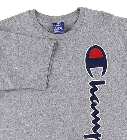 Champion Fashion T-shirt - Grmeleret m. Logo