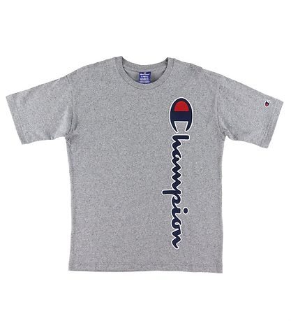 Champion Fashion T-shirt - Grmeleret m. Logo