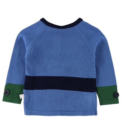 Stella McCartney Kids Bluse - Strik - Blå m. Piratjakke