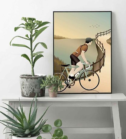 Vissevasse Plakat - 50x70 - Cycling In The Hills