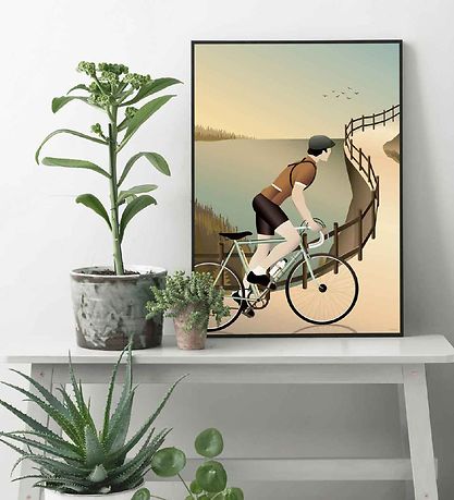 Vissevasse Plakat - 30x40 - Cycling In The Hills