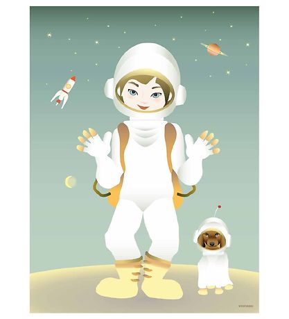 Vissevasse Plakat - 30x40 - The Astronaut