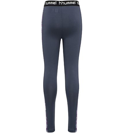 Hummel Leggings - Nanna - Navy/Lilla m. Leo