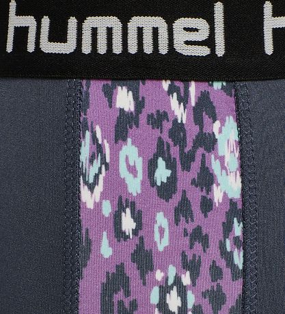 Hummel Leggings - Nanna - Navy/Lilla m. Leo