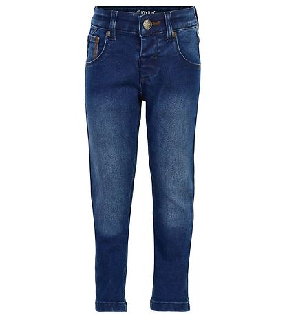Minymo Bukser - Stretch Slim Fit - Blå Denim