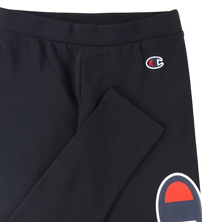 Champion Fashion Leggings - Sort m. Logo