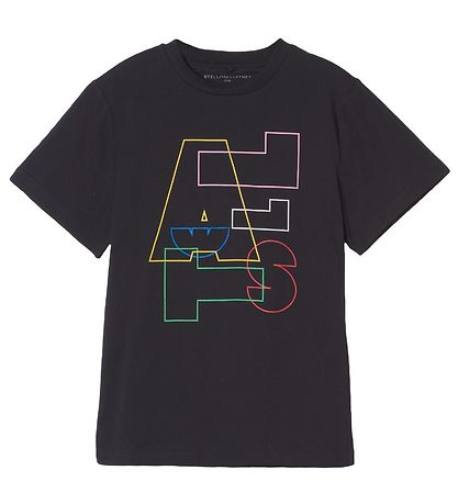 Stella McCartney Kids T-shirt - Stella Lines - Sort