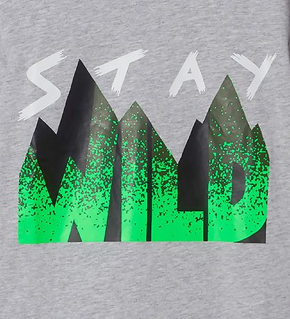 Stella McCartney Kids Bluse - Stay Wild - Thunder