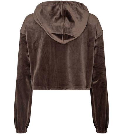 Designers Remix Hættetrøje - Velour - Cropped - Frances - Mud