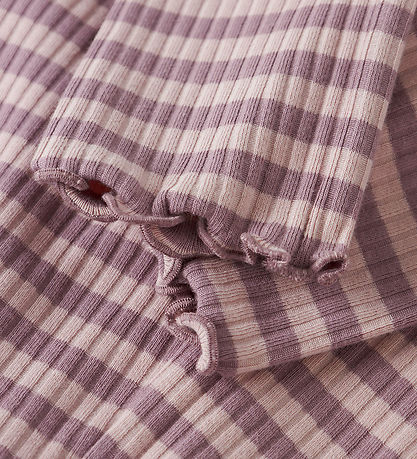Name It Leggins - Rib - NmfVemma - Toadstool/Burnished Lilac