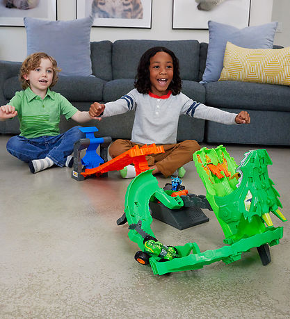 Hot Wheels Biler - Monster Trucks Dragon Destruction Set