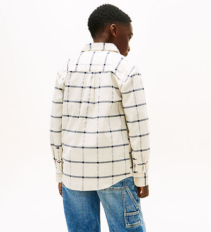 Tommy Hilfiger Skjorte - Window Pane Check - White
