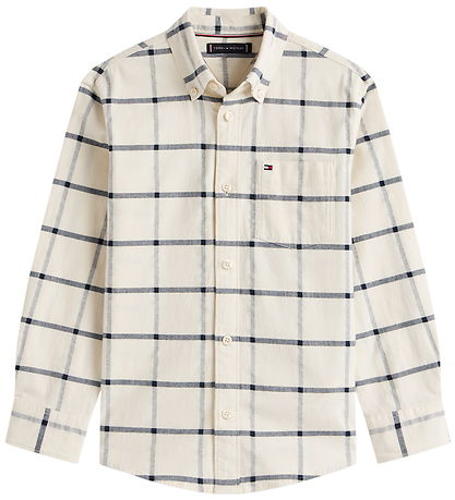 Tommy Hilfiger Skjorte - Window Pane Check - White