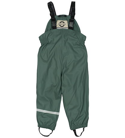 Mikk-Line Regntøj m. Seler m. Fleece - PU - Balsam Green