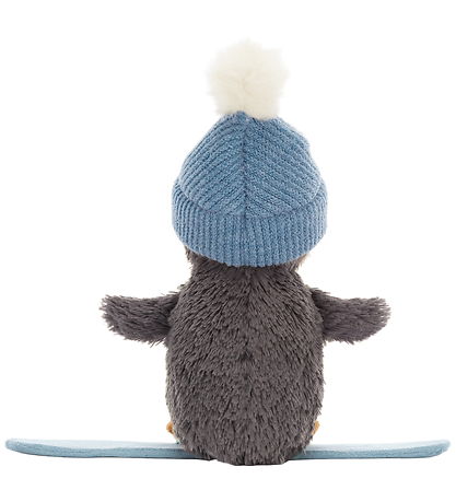 Jellycat Bamse - 12x18 cm - Peanut Penguin Snowboarding
