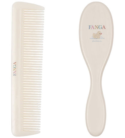Fanga Fontana Babybørste m. Kam - Beige