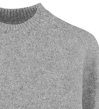 G-star RAW Bluse - Strik - Crew - Grey Heather