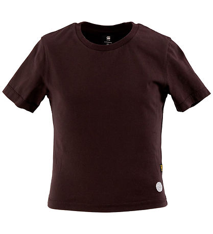 G-star RAW Bluse - Cropped Mini Slim - Chocolat Plum