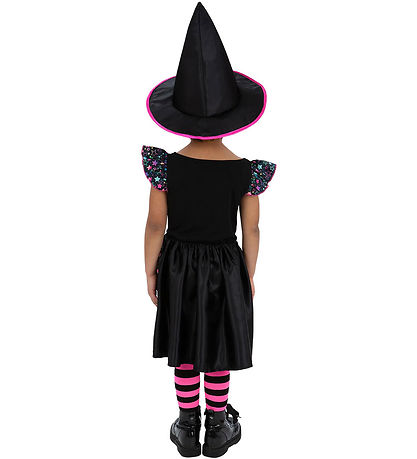 Smiffys Udklædning - Neon Star Witch - Rosa/Sort