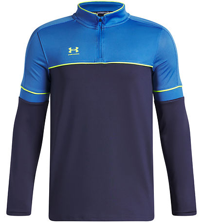 Under Armour Bluse - AU B Challenger - 1/4 Zip - Blue Atlantis