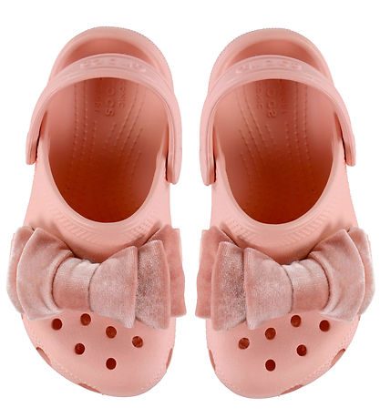 Crocs Sandaler - Classic Bow Clog K - Powder Pink