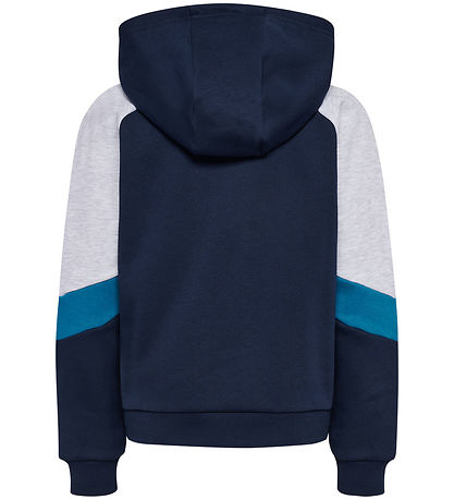 Hummel Hættetrøje - hmlJR - m. Lynlås - Dress Blues