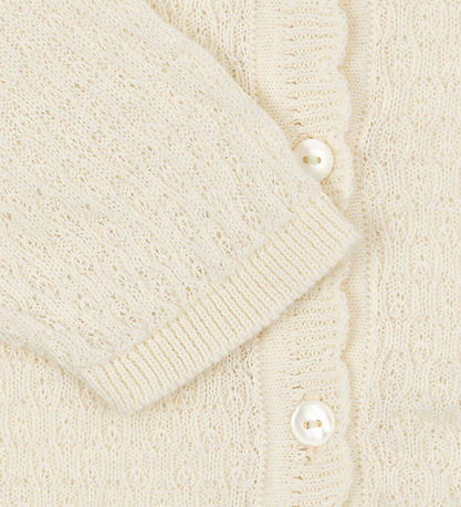 Fanga Fontana Cardigan - Strik - Venti Pointelle - Antique White