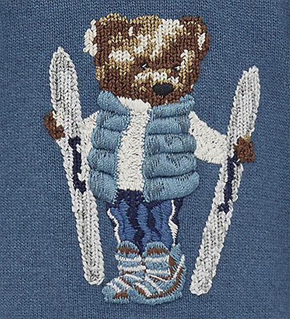 Moncler Bluse - Strik - Medium Blue m. Bamse