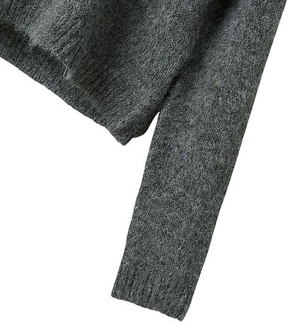 LMTD Bluse - Strik - NlfNulo - Dark Grey Melange