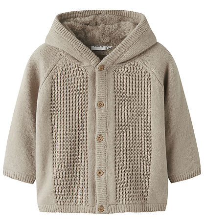 Name It Cardigan m. Foer - Strik - NbnOlly - Island Fossil