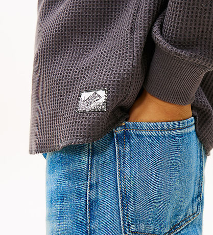 Tommy Hilfiger Bluse - Strik - Washed BlackGREY