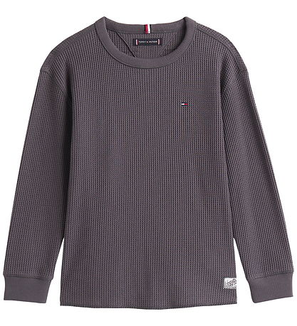 Tommy Hilfiger Bluse - Strik - Washed BlackGREY