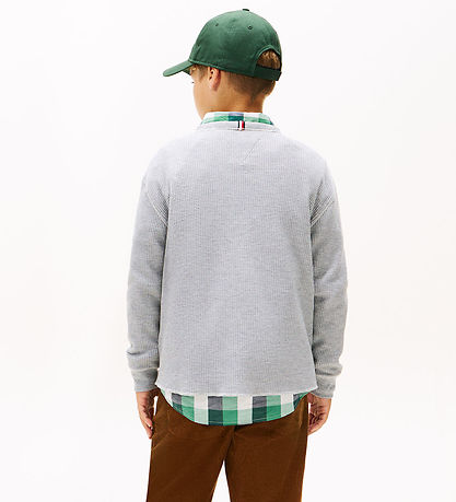 Tommy Hilfiger Bluse - Strik - Light Grey HeatherGREY