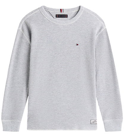 Tommy Hilfiger Bluse - Strik - Light Grey HeatherGREY