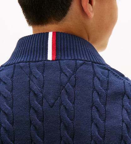 Tommy Hilfiger Ziptrøje - Dark Night NavyBLUE