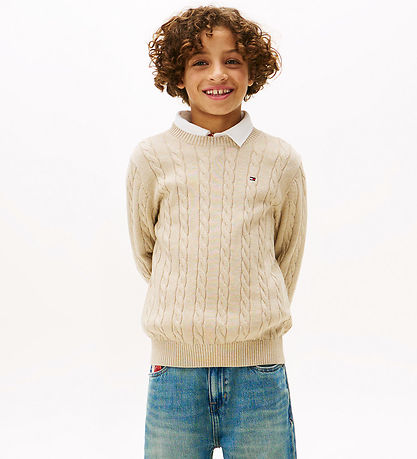 Tommy Hilfiger Bluse - Strik - Malted Milk HeatherBROWN