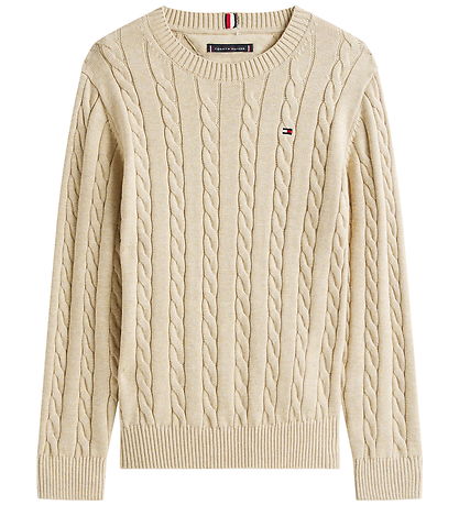 Tommy Hilfiger Bluse - Strik - Malted Milk HeatherBROWN