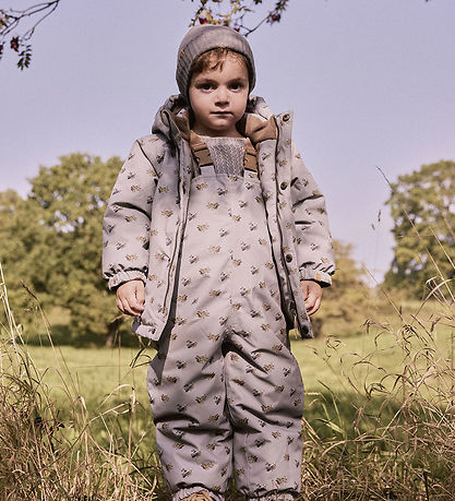 Lil Atelier Vinterjakke - NmmLasnow10 - Ultimate Grey/Airplanes