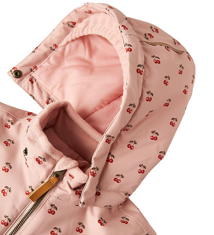 Lil Atelier Flyverdragt - NmfLasnow10 - AOP - Misty Rose/Cherry